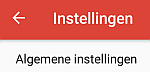 E-mail instellingen