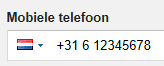 Mobiel nummer